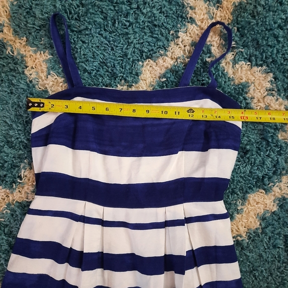 LOFT fully lined striped fit n flare 2 - Picture 5 of 10